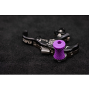 Thumb knobs for trigger releases Diabolo Angled Purple